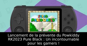 Lancement de la prévente du Powkiddy RK2023 Pure Black : Un incontournable pour les gamers !