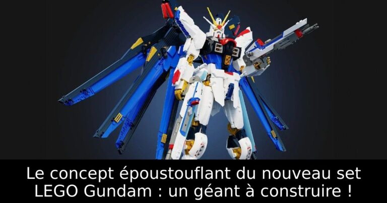 Le concept époustouflant du nouveau set LEGO Gundam : un géant à construire !
