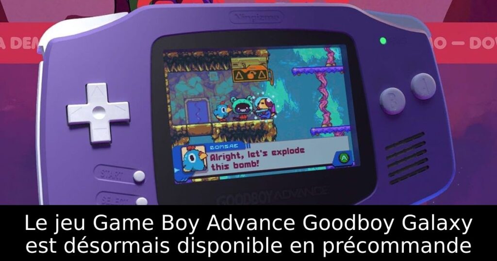 Le jeu Game Boy Advance Goodboy Galaxy est désormais disponible en précommande