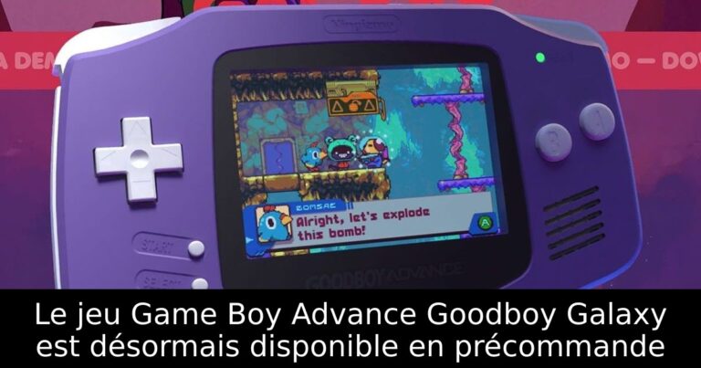 Le jeu Game Boy Advance Goodboy Galaxy est désormais disponible en précommande