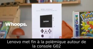 Lenovo met fin à la polémique autour de la console G02