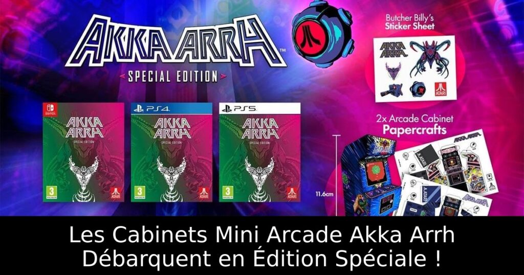 Les Cabinets Mini Arcade Akka Arrh Débarquent en Édition Spéciale !