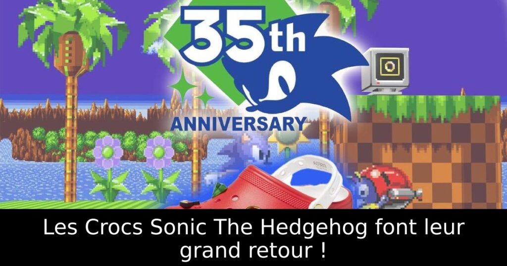 Les Crocs Sonic The Hedgehog font leur grand retour !