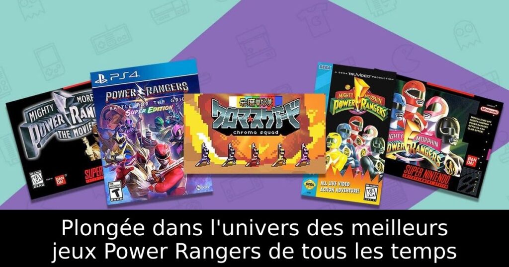 Plongée dans l'univers des meilleurs jeux Power Rangers de tous les temps