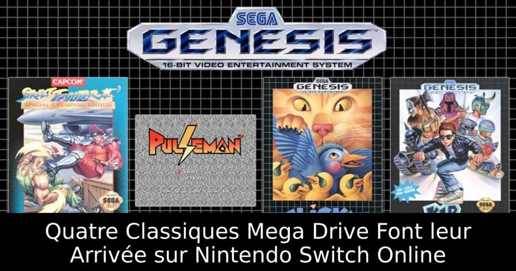 Quatre Classiques Mega Drive Font leur Arrivée sur Nintendo Switch Online
