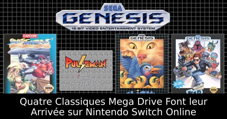 Quatre Classiques Mega Drive Font leur Arrivée sur Nintendo Switch Online