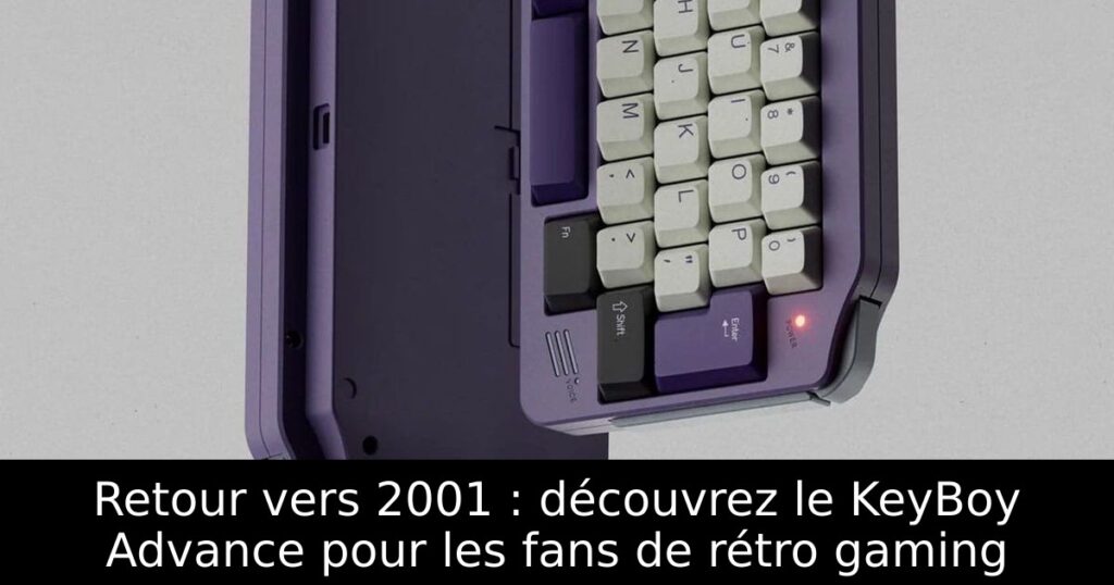 Retour vers 2001 : découvrez le KeyBoy Advance pour les fans de rétro gaming