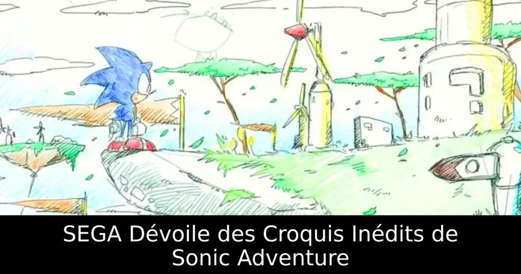 SEGA Dévoile des Croquis Inédits de Sonic Adventure