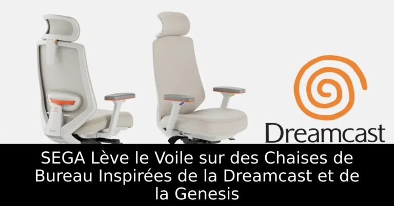 SEGA Lève le Voile sur des Chaises de Bureau Inspirées de la Dreamcast et de la Genesis