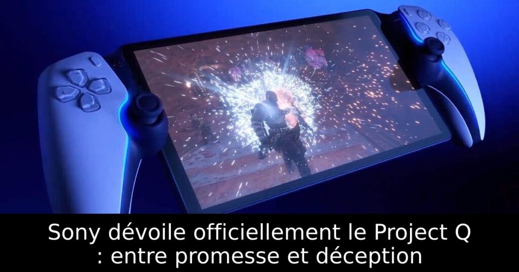Sony dévoile officiellement le Project Q : entre promesse et déception