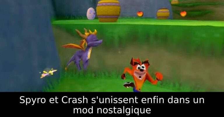 Spyro et Crash s'unissent enfin dans un mod nostalgique