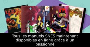 Tous les manuels SNES maintenant disponibles en ligne grâce à un passionné