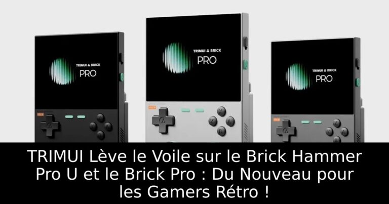 TRIMUI Lève le Voile sur le Brick Hammer Pro U et le Brick Pro : Du Nouveau pour les Gamers Rétro !