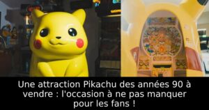 Une attraction Pikachu des années 90 à vendre : l'occasion à ne pas manquer pour les fans !