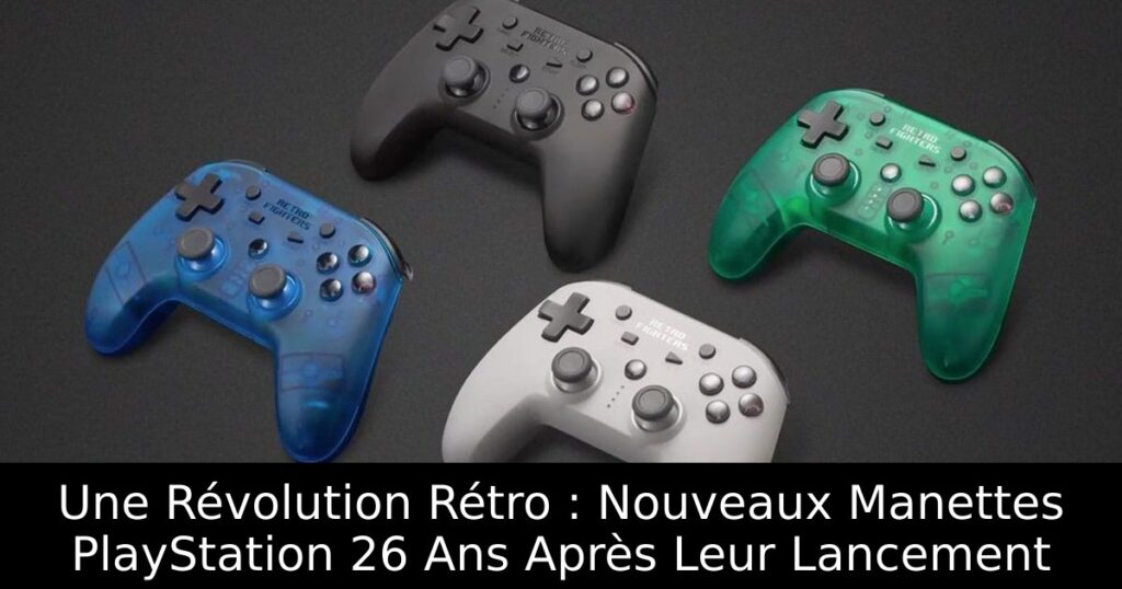 Une Révolution Rétro : Nouveaux Manettes PlayStation 26 Ans Après Leur Lancement