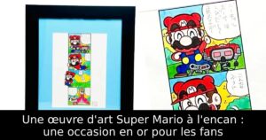 Une œuvre d'art Super Mario à l'encan : une occasion en or pour les fans