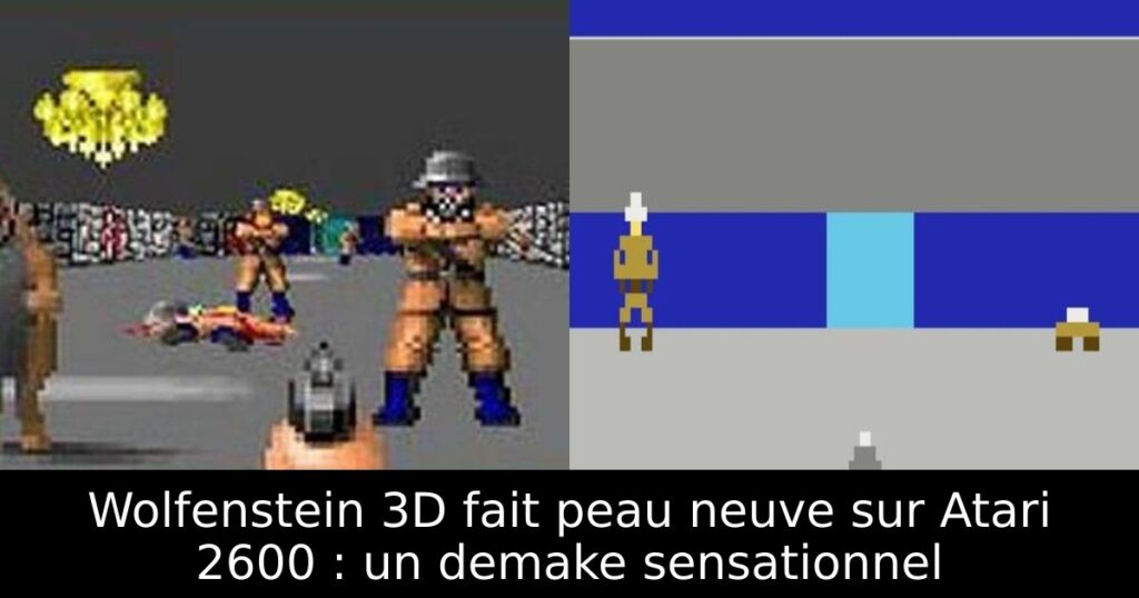 Wolfenstein 3D fait peau neuve sur Atari 2600 : un demake sensationnel