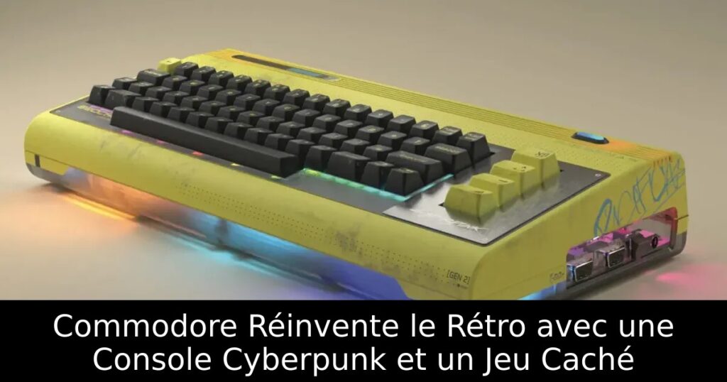 Commodore Réinvente le Rétro avec une Console Cyberpunk et un Jeu Caché
