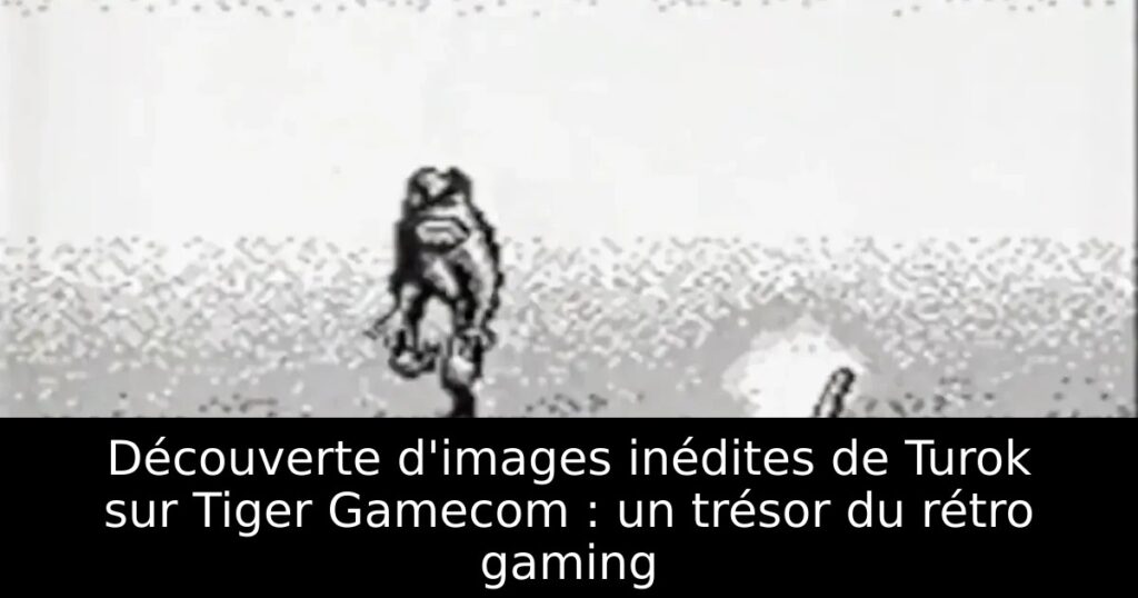 Découverte d'images inédites de Turok sur Tiger Gamecom : un trésor du rétro gaming