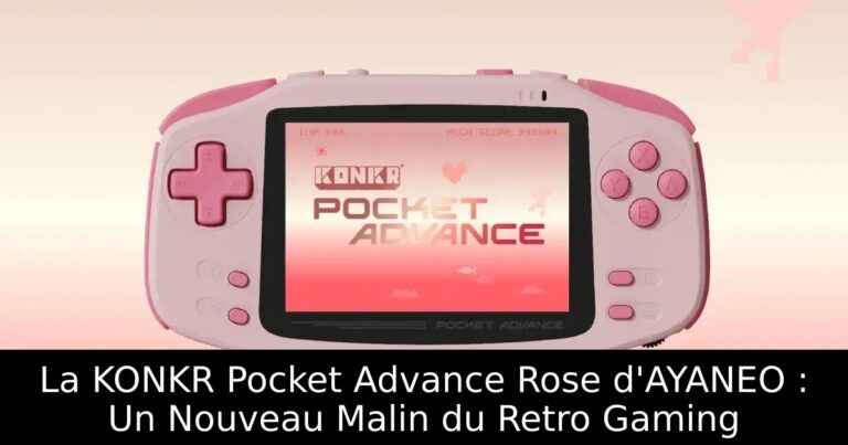 La KONKR Pocket Advance Rose d'AYANEO : Un Nouveau Malin du Retro Gaming