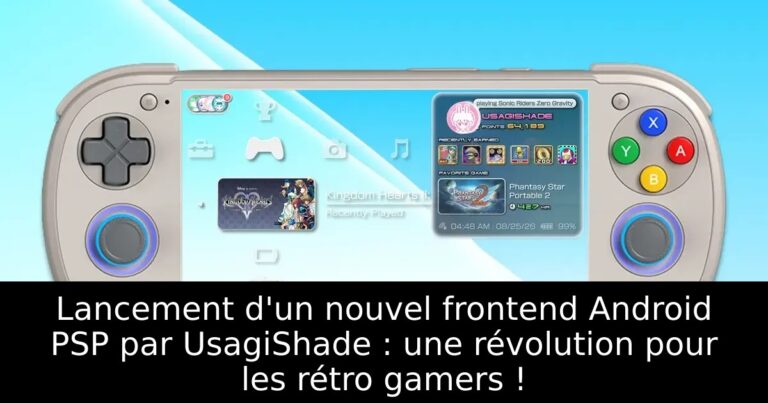 Lancement d'un nouvel frontend Android PSP par UsagiShade : une révolution pour les rétro gamers !
