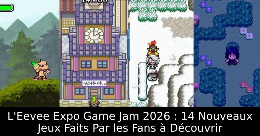 L'Eevee Expo Game Jam 2026 : 14 Nouveaux Jeux Faits Par les Fans à Découvrir