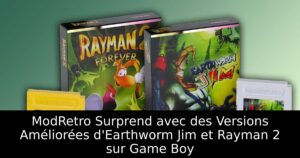 ModRetro Surprend avec des Versions Améliorées d'Earthworm Jim et Rayman 2 sur Game Boy