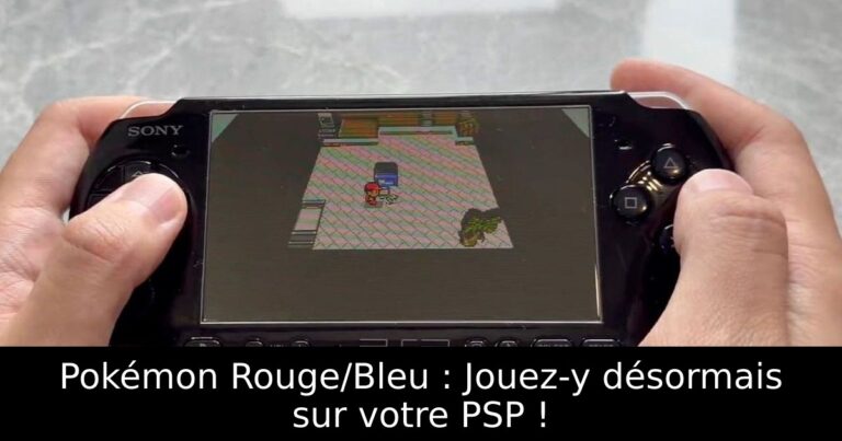 Pokémon Rouge/Bleu : Jouez-y désormais sur votre PSP !
