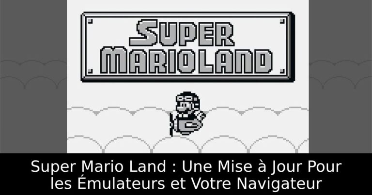 Super Mario Land : Une Mise à Jour Pour les Émulateurs et Votre Navigateur