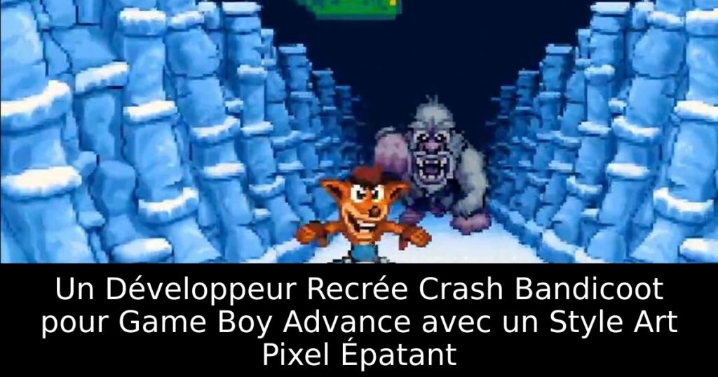 Un Développeur Recrée Crash Bandicoot pour Game Boy Advance avec un Style Art Pixel Épatant