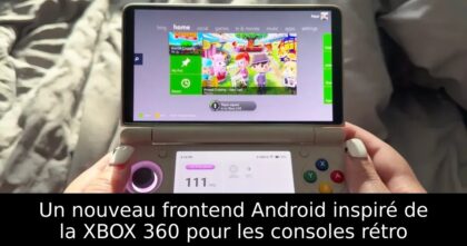 Un nouveau frontend Android inspiré de la XBOX 360 pour les consoles rétro
