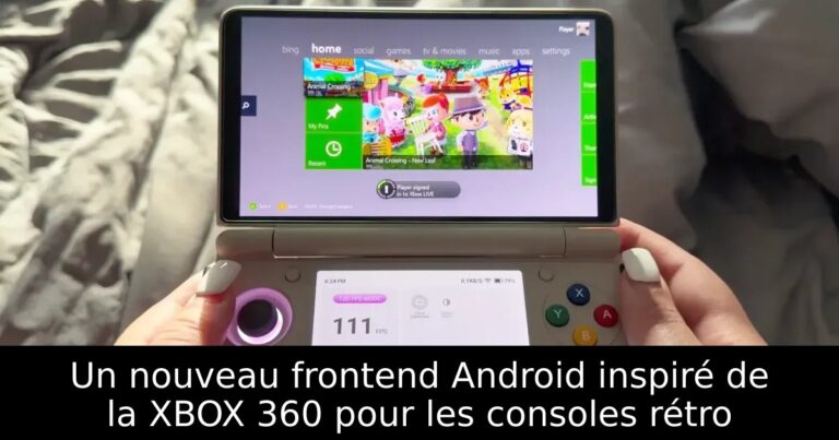 Un nouveau frontend Android inspiré de la XBOX 360 pour les consoles rétro