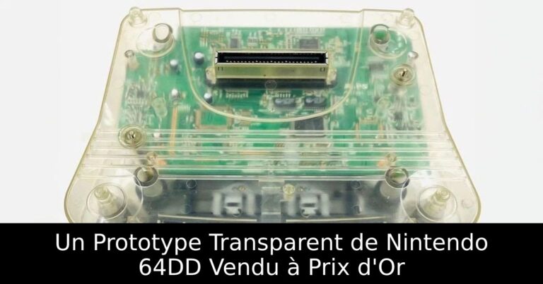 Un Prototype Transparent de Nintendo 64DD Vendu à Prix d'Or