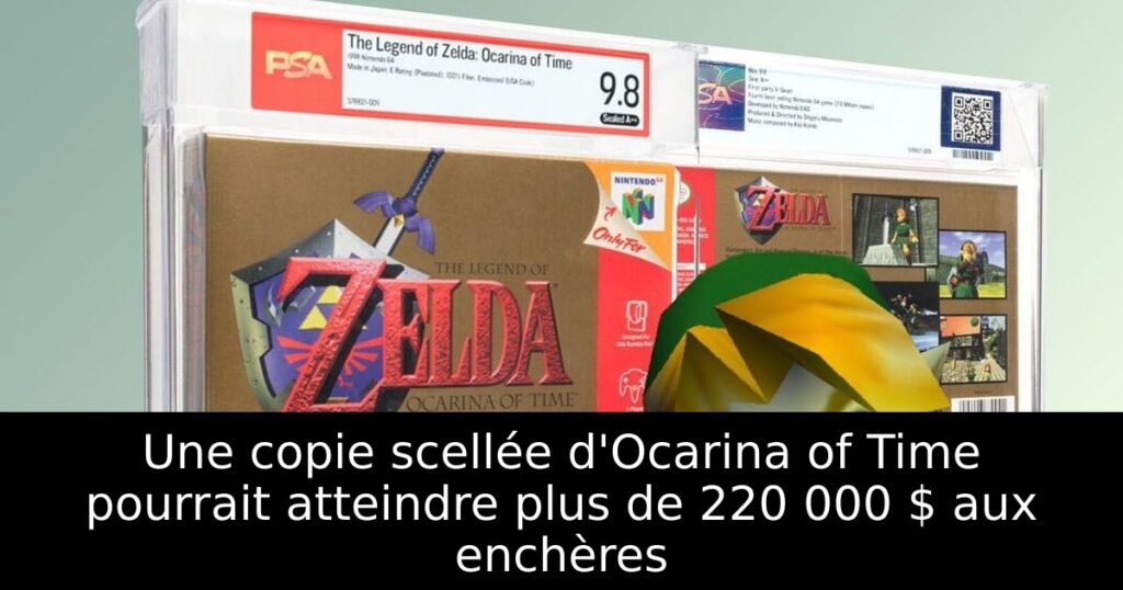 Une copie scellée d'Ocarina of Time pourrait atteindre plus de 220 000 $ aux enchères