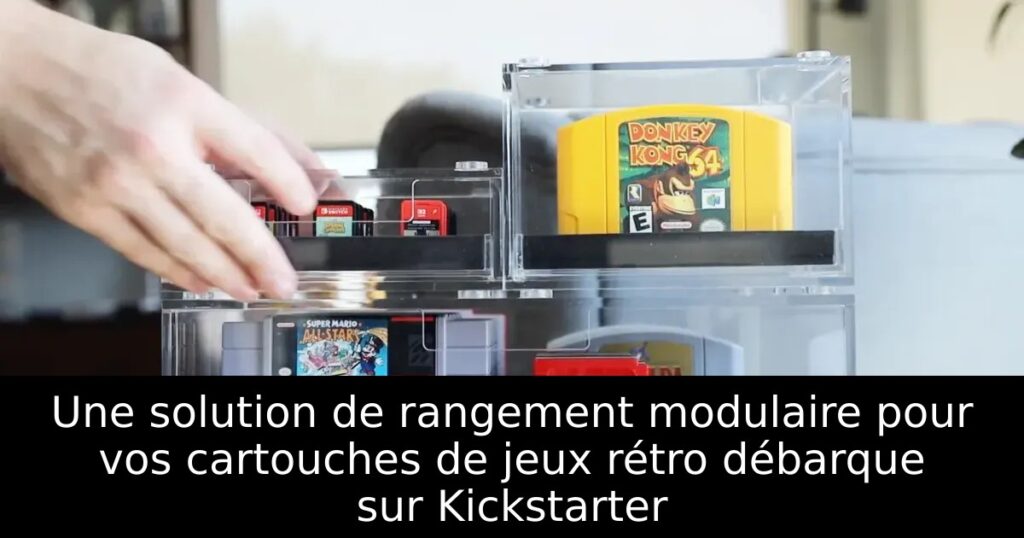 Une solution de rangement modulaire pour vos cartouches de jeux rétro débarque sur Kickstarter