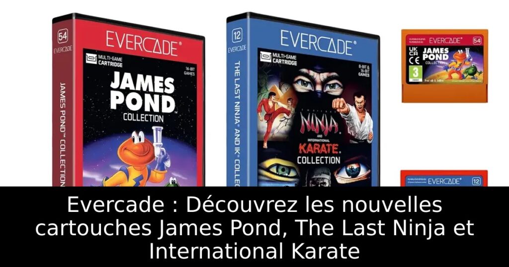 Evercade : Découvrez les nouvelles cartouches James Pond, The Last Ninja et International Karate