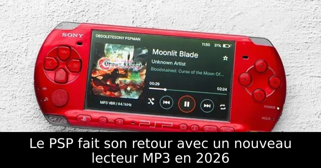 Le PSP fait son retour avec un nouveau lecteur MP3 en 2026