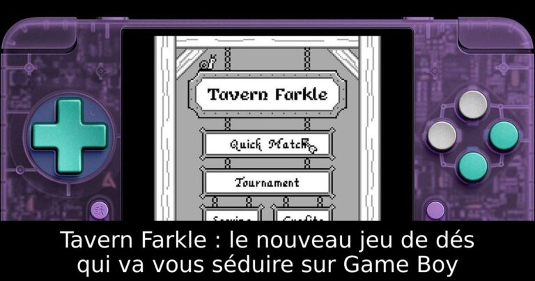 Tavern Farkle : le nouveau jeu de dés qui va vous séduire sur Game Boy