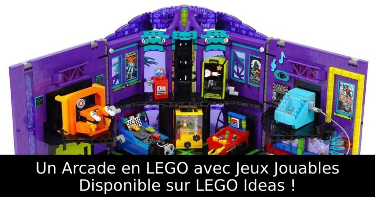 Un Arcade en LEGO avec Jeux Jouables Disponible sur LEGO Ideas !