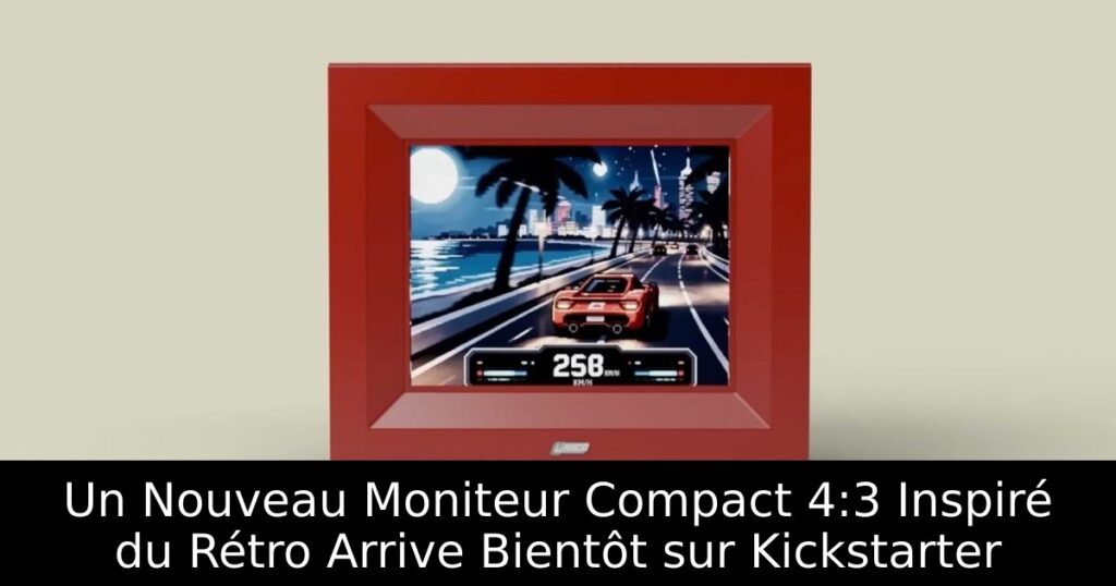 Un Nouveau Moniteur Compact 4:3 Inspiré du Rétro Arrive Bientôt sur Kickstarter