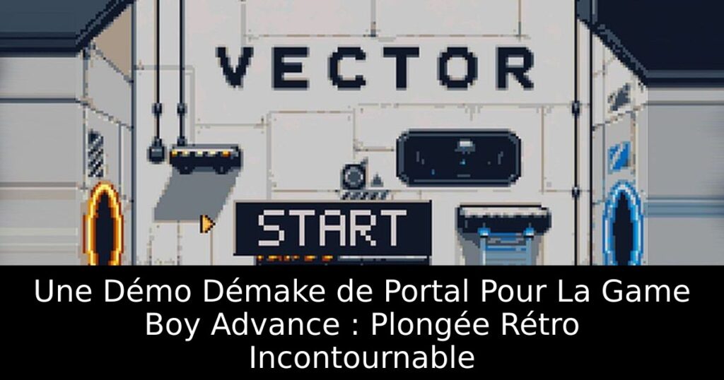 Une Démo Démake de Portal Pour La Game Boy Advance : Plongée Rétro Incontournable