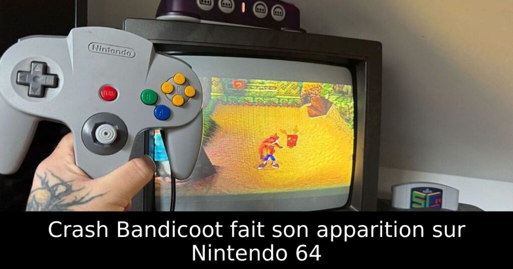 Crash Bandicoot fait son apparition sur Nintendo 64