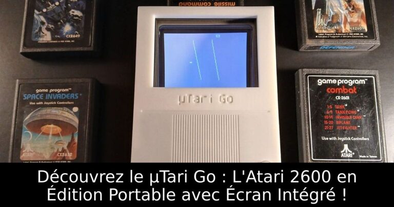Découvrez le µTari Go : L'Atari 2600 en Édition Portable avec Écran Intégré !