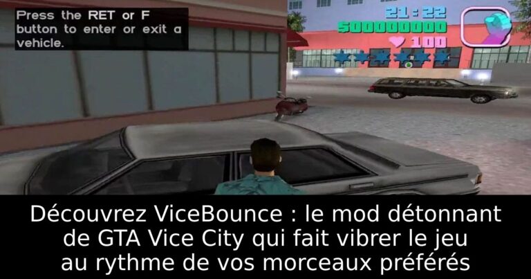 Découvrez ViceBounce : le mod détonnant de GTA Vice City qui fait vibrer le jeu au rythme de vos morceaux préférés