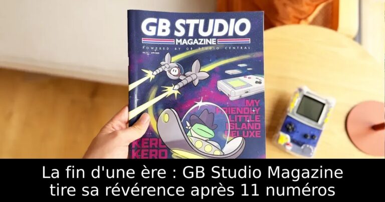La fin d'une ère : GB Studio Magazine tire sa révérence après 11 numéros