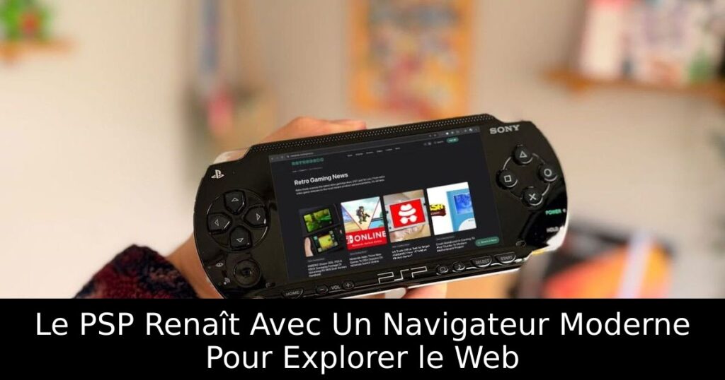 Le PSP Renaît Avec Un Navigateur Moderne Pour Explorer le Web