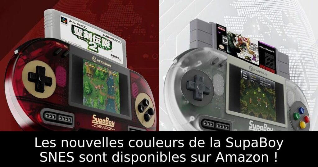 Les nouvelles couleurs de la SupaBoy SNES sont disponibles sur Amazon !