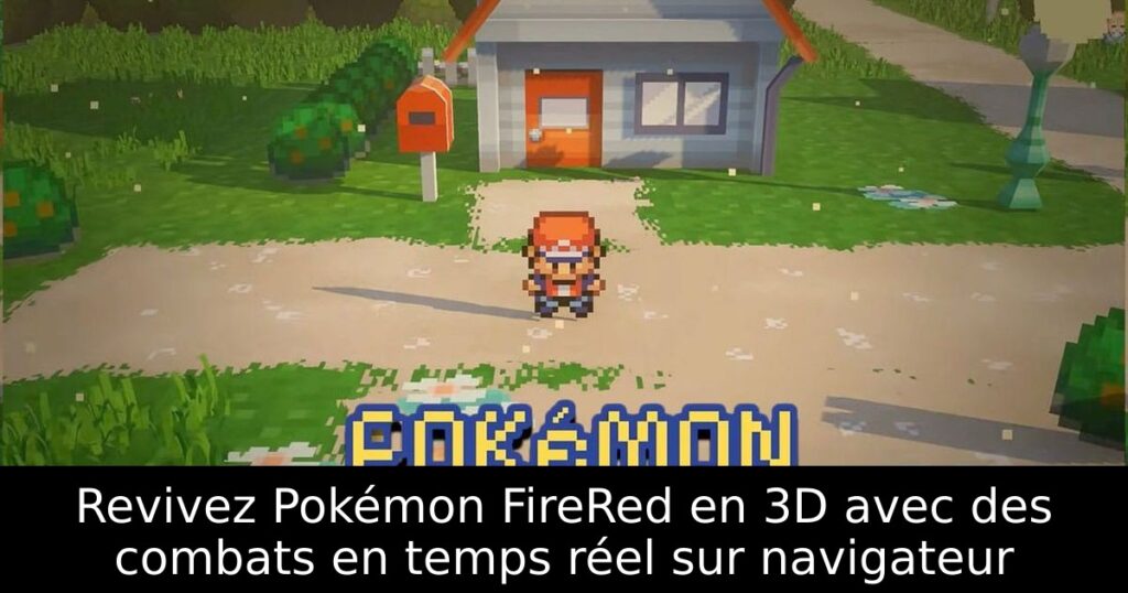 Revivez Pokémon FireRed en 3D avec des combats en temps réel sur navigateur