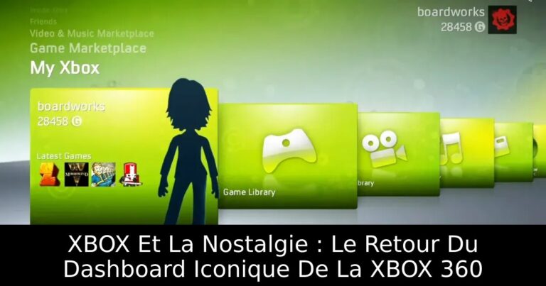 XBOX Et La Nostalgie : Le Retour Du Dashboard Iconique De La XBOX 360
